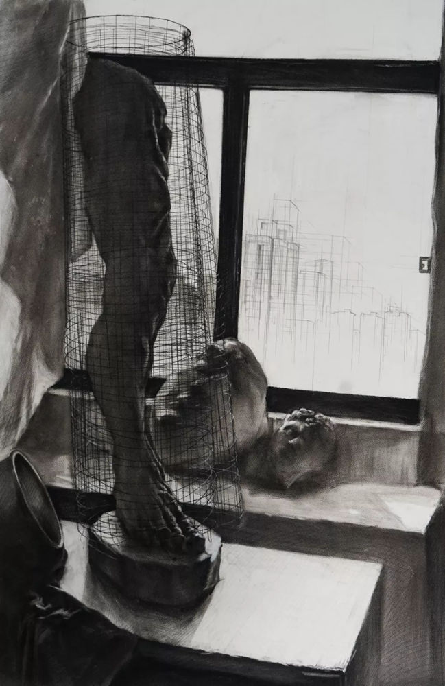 廣州畫室排名前三畫室整理:18年西安美術學院素描留校作品,12