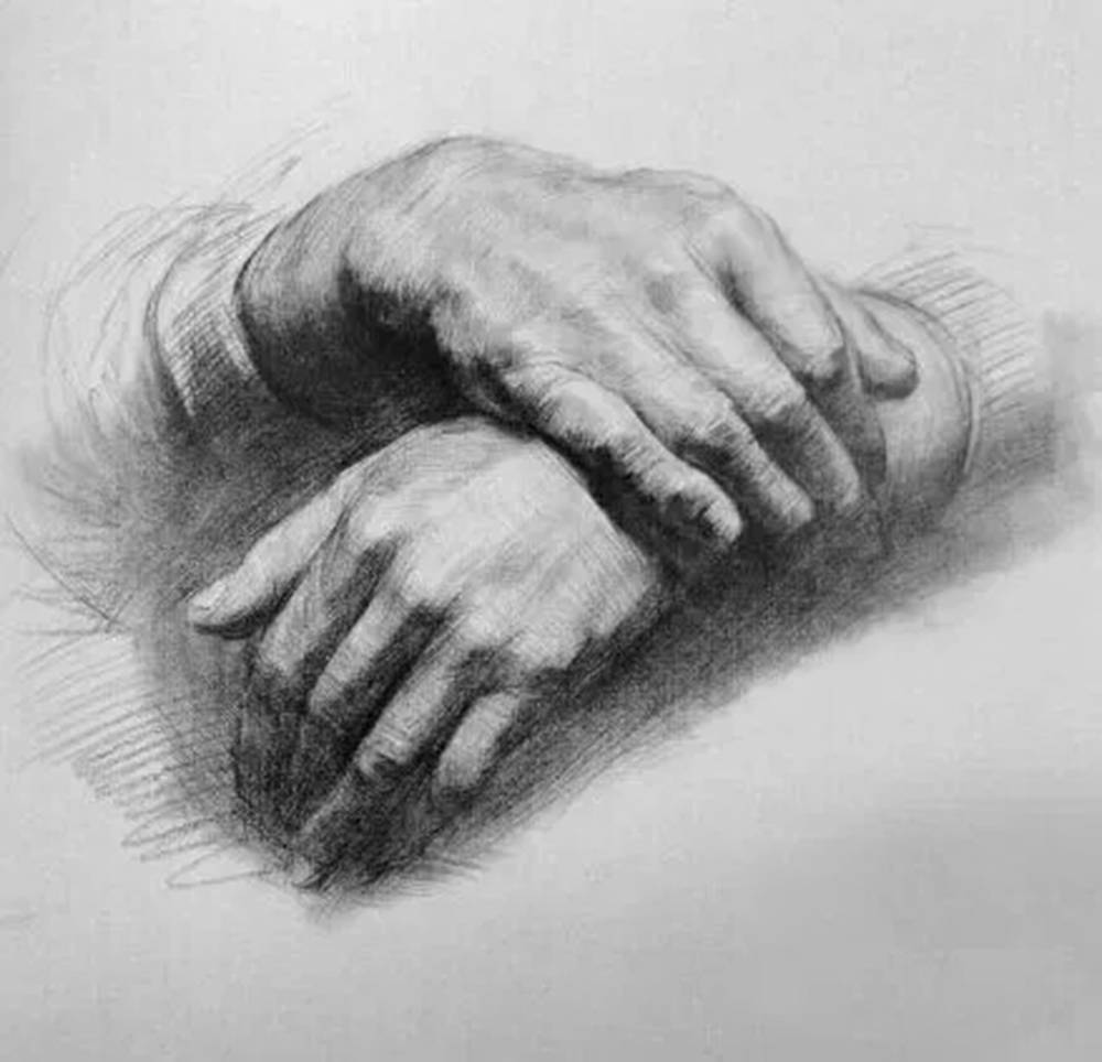 廣州畫室排名前五畫室給你整理了100幅手部刻畫作品拿去臨摹,39