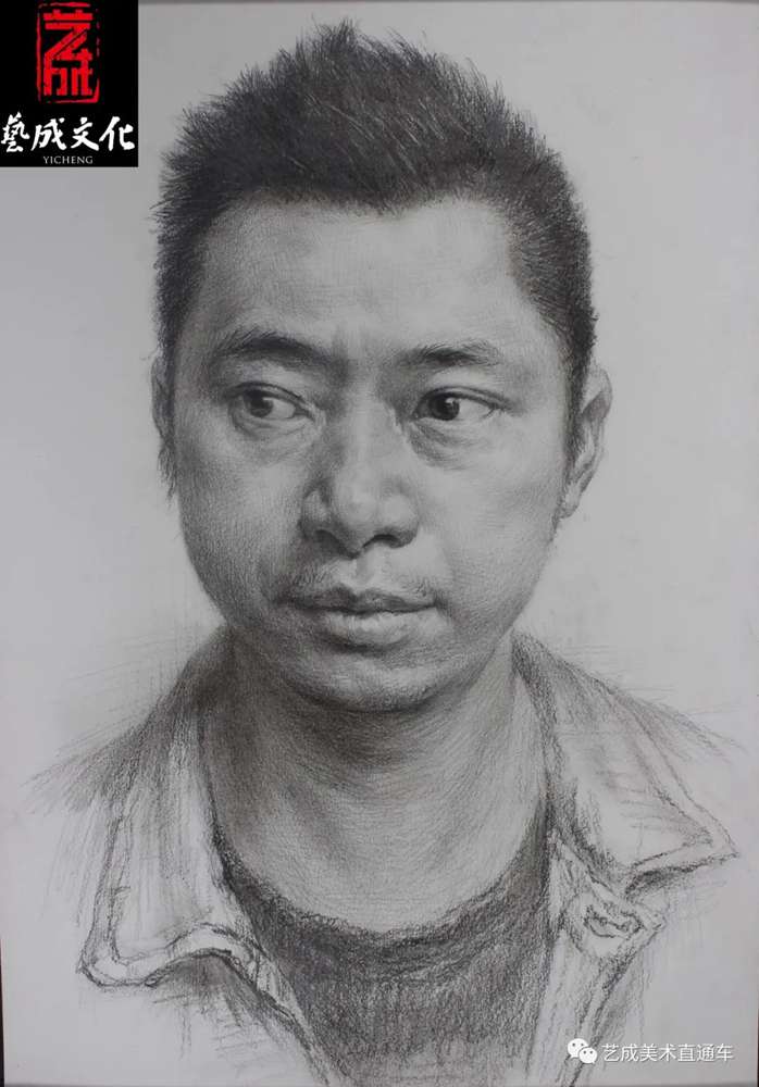 廣州美術(shù)高考班帶大家看看2021屆廣東藝成二模素描高分卷,12