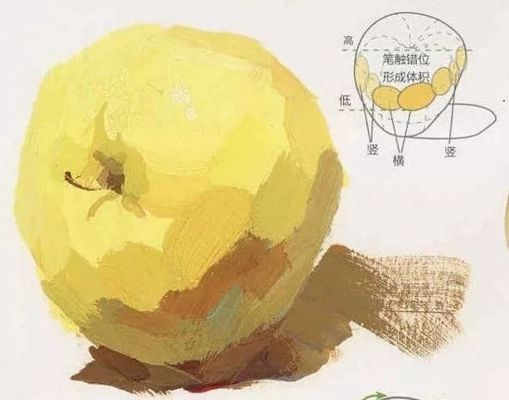 全網(wǎng)最全面的 “蘋果” 色彩靜物廣州藝考畫室教程！,04