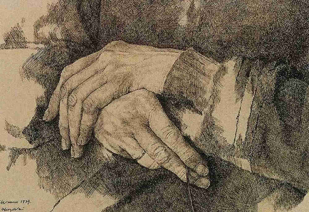 廣州畫室排名前五畫室給你整理了100幅手部刻畫作品拿去臨摹,16