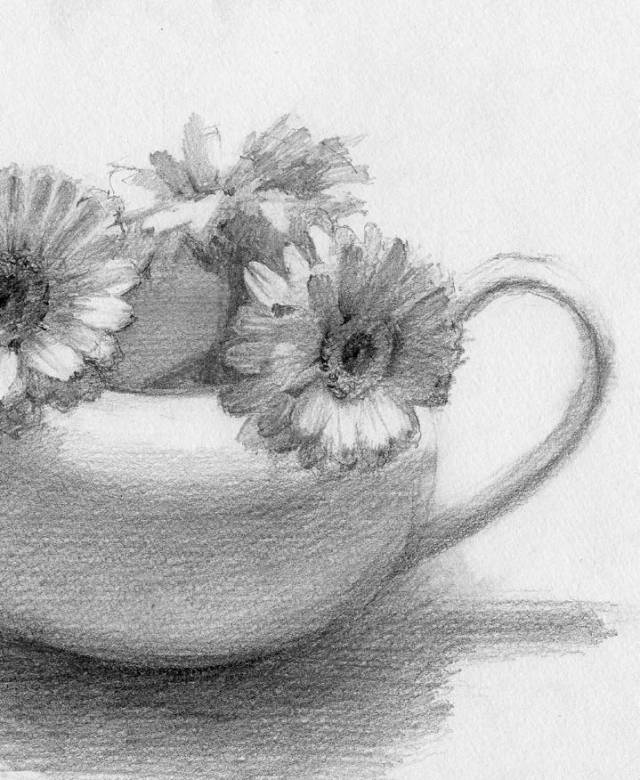 廣州畫(huà)室排名前三畫(huà)室干貨丨如何體現(xiàn)陶壺與花卉的質(zhì)感,11