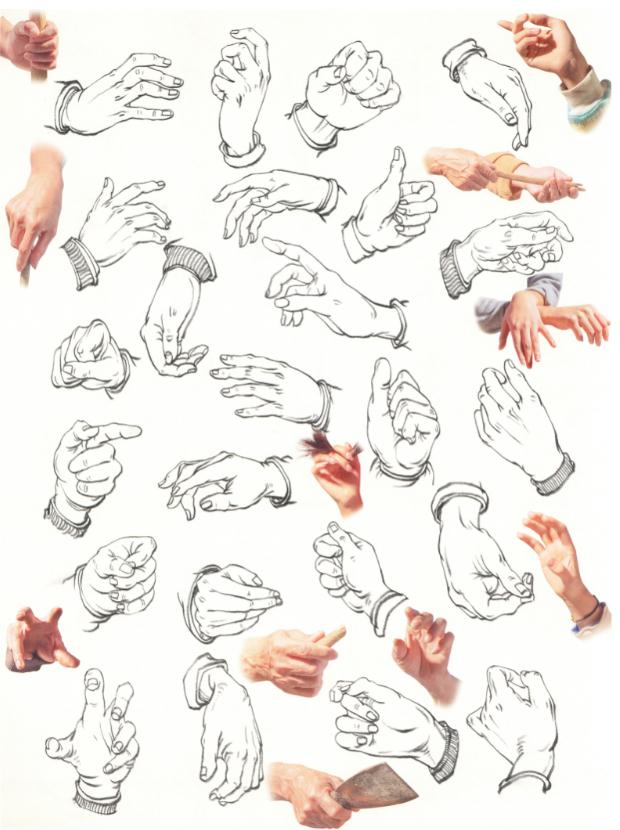 廣州十大畫室老師給你詳細解析速寫局部精講之手部比例、肌肉、特征,10