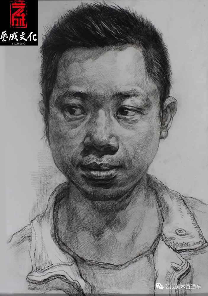 廣州美術(shù)高考班帶大家看看2021屆廣東藝成二模素描高分卷,35