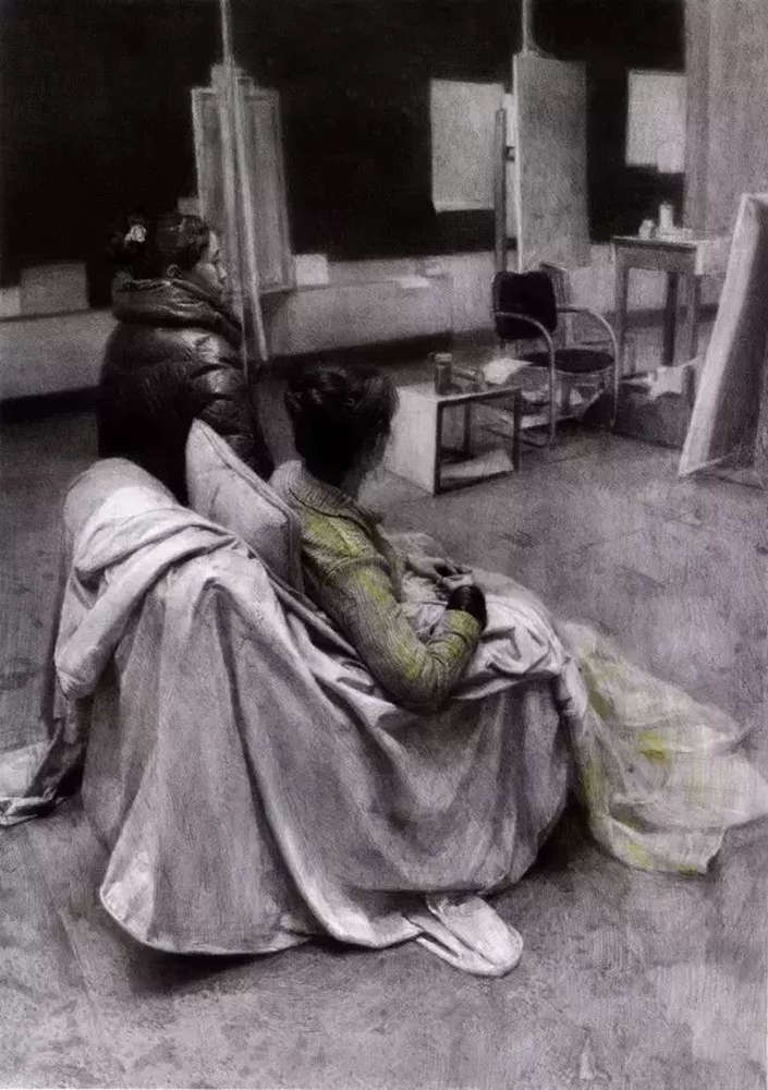 素描作品不會深入？廣州畫室排名前五畫室帶你看央美作品怎么畫,37