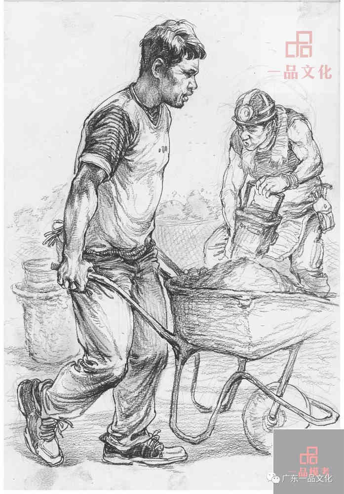 今天廣州十大畫室老師送你近兩年廣東模考速寫高分卷,65