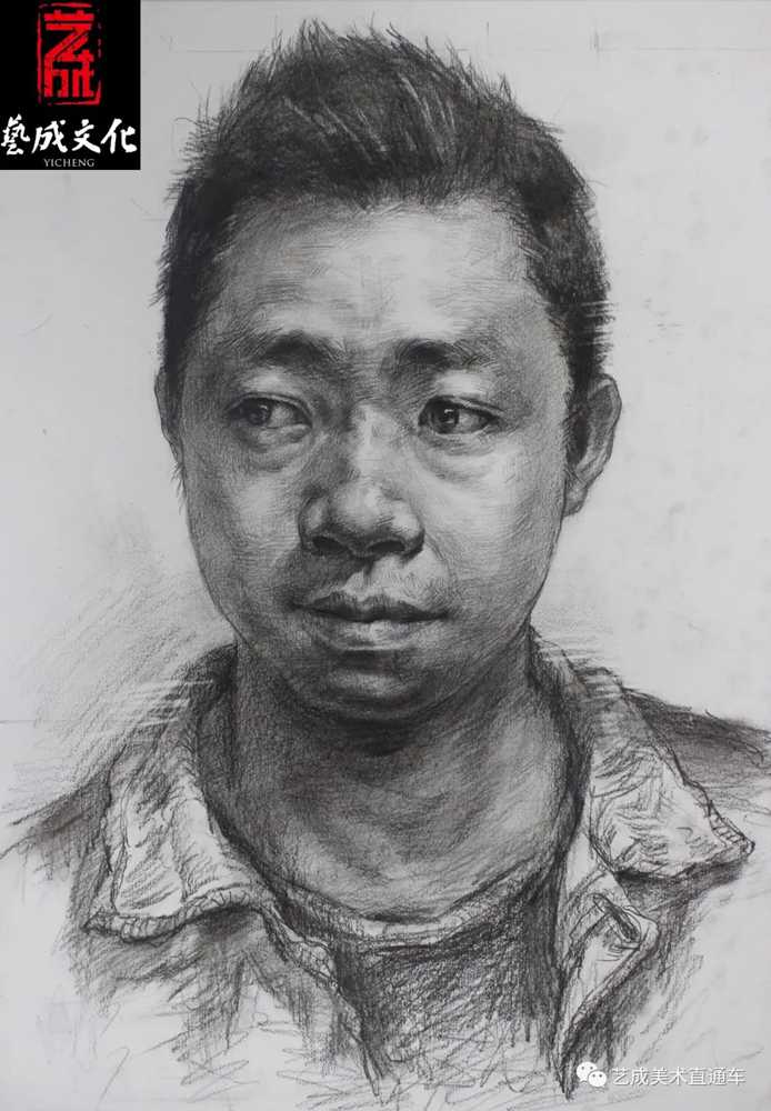 廣州美術(shù)高考班帶大家看看2021屆廣東藝成二模素描高分卷,51