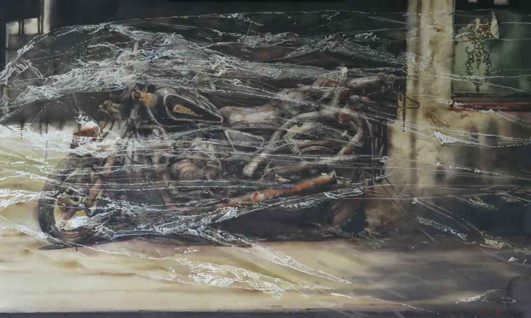 作為美術(shù)生,錯過什么都不能錯過九大美院各系教授的作品!圍墻畫室附圖64