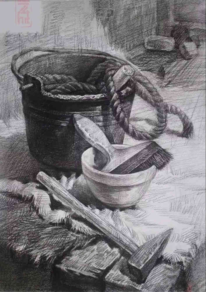 廣東模擬考/2020屆藝成一模高分卷欣賞（速寫、素描、色彩）,43