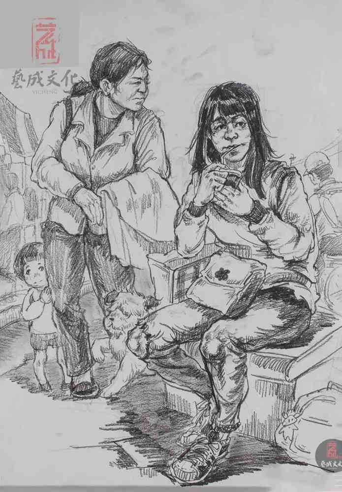 廣東模擬考/2020屆藝成一模高分卷欣賞（速寫、素描、色彩）,17