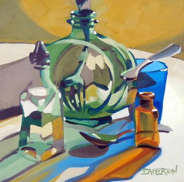 這樣通透的色彩靜物,短期的目標就它了!廣州圍墻畫室靜候佳音!附圖34