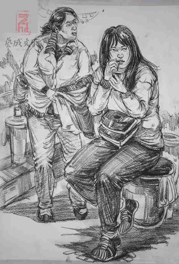 廣東模擬考/2020屆藝成一模高分卷欣賞（速寫、素描、色彩）,07