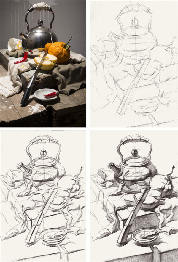 如何讓素描靜物急速提高?只需你做到廣州十大畫室整理的這3條圖4