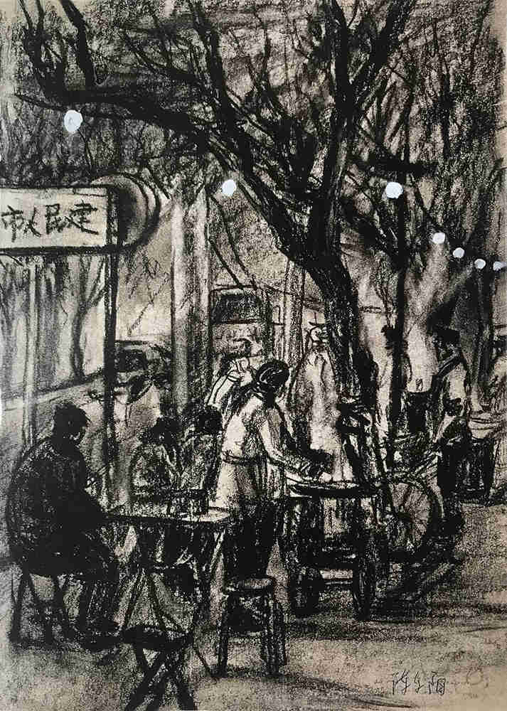 到了廣州前十畫室的寫生季，來看看中央美院附中的生活速寫,06