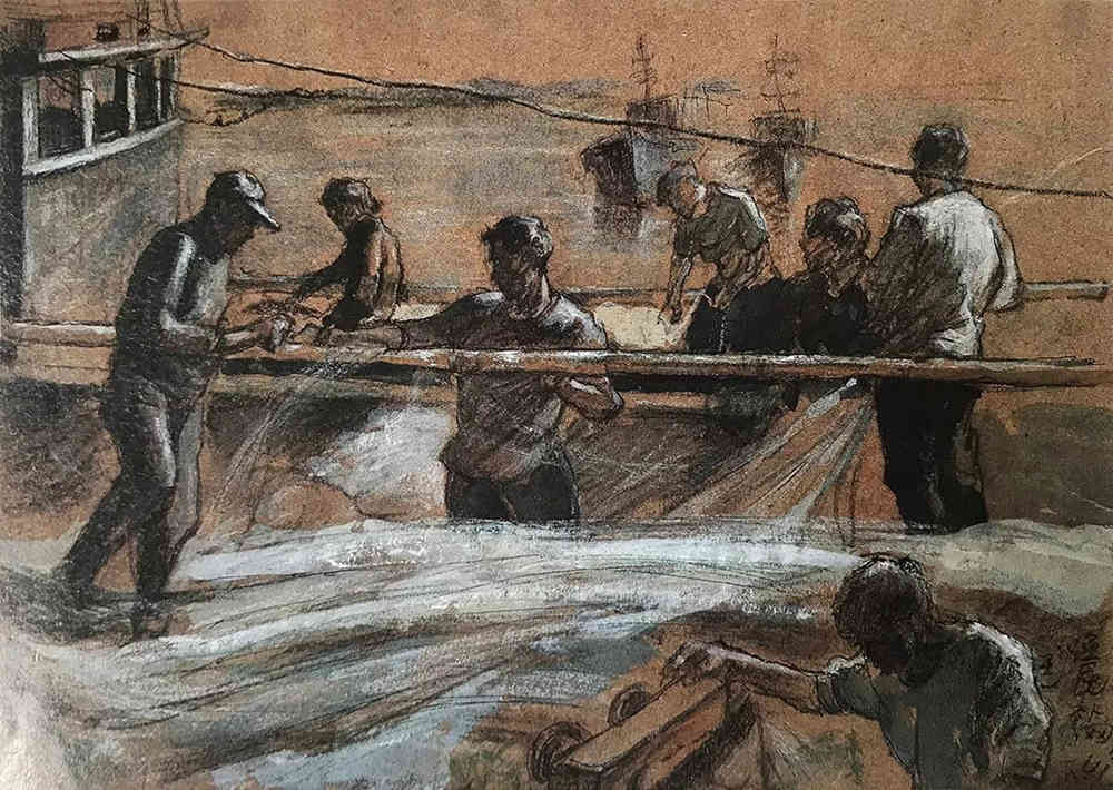 到了廣州前十畫室的寫生季，來看看中央美院附中的生活速寫,14