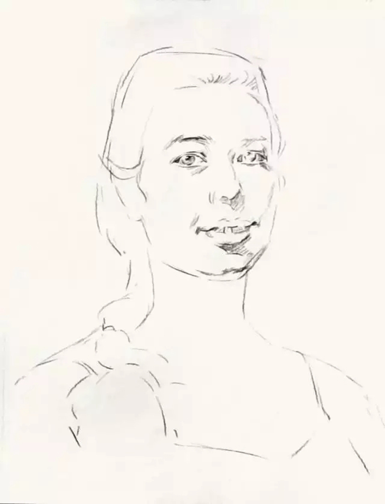 廣州畫室排名前十畫室教學(xué)|教你如何刻畫扎大麻花辮的外國女青年,03