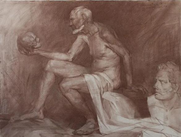 嚴謹的造型、生動的技法,廣州美術高考班覺得這類作品很適合臨摹,20