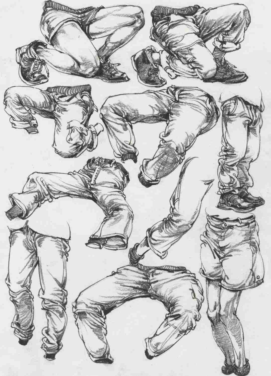 看完廣州美術高考班整理的這篇,就不會再說你不會畫速寫衣褶了,07