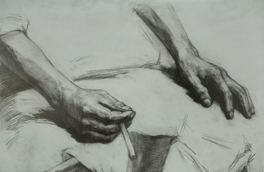 廣州畫室排名前五畫室給你整理了100幅手部刻畫作品拿去臨摹,45