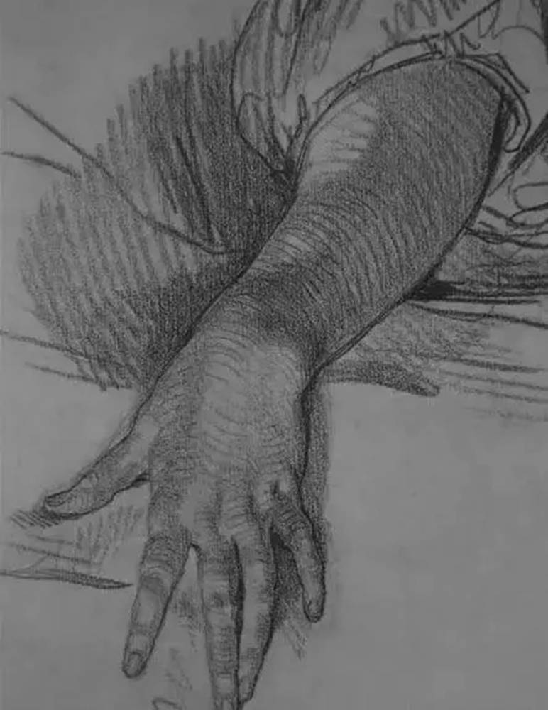 廣州畫室排名前五畫室給你整理了100幅手部刻畫作品拿去臨摹,61