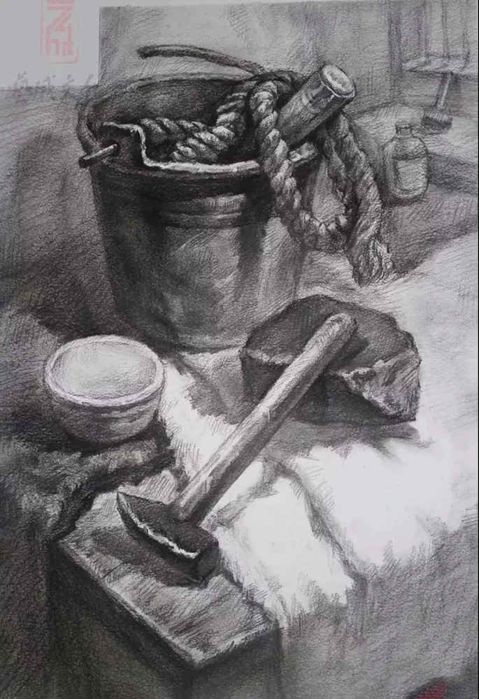 廣東模擬考/2020屆藝成一模高分卷欣賞（速寫、素描、色彩）,37