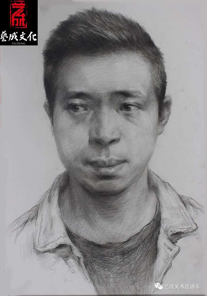 廣州美術(shù)高考班帶大家看看2021屆廣東藝成二模素描高分卷,25