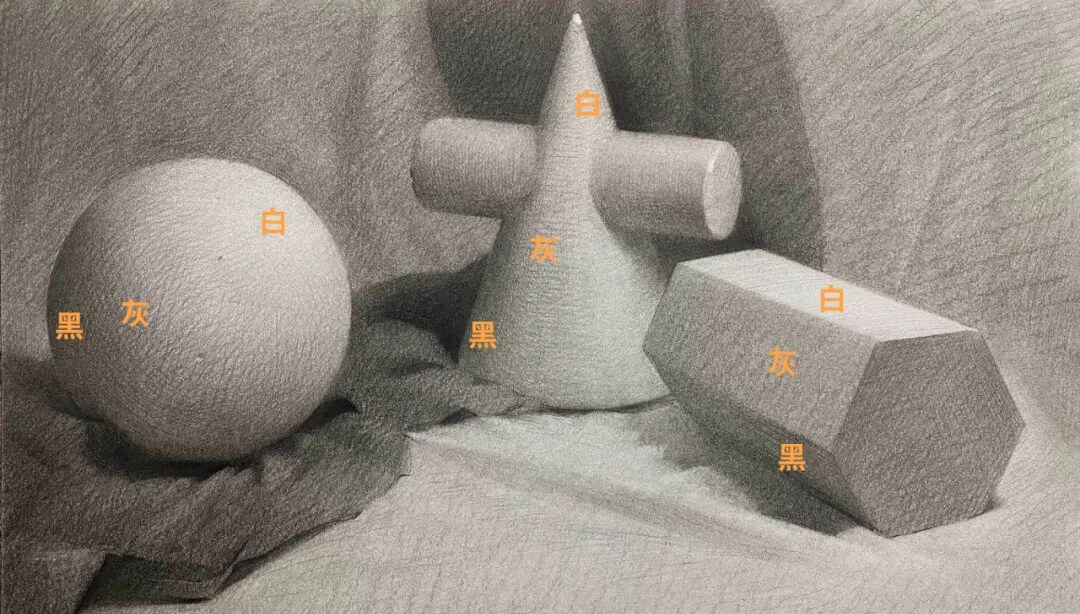 素描靜物缺少立體感？黑白灰關(guān)系一定要處理好1