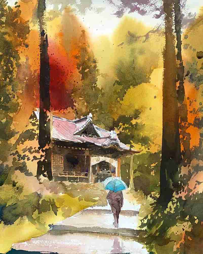 這些水彩作品用色用筆都是實力擔當,廣州十大畫室都在拿來臨摹,03