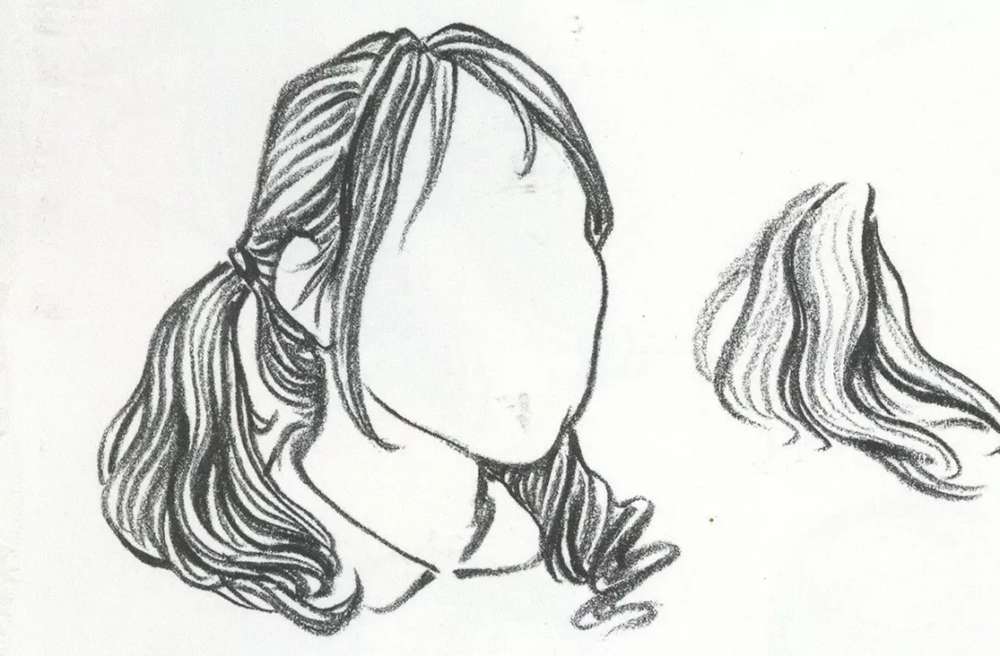 廣州畫室小圍給大家推薦速寫超強(qiáng)干貨丨頭發(fā)五大刻畫要點(diǎn),04