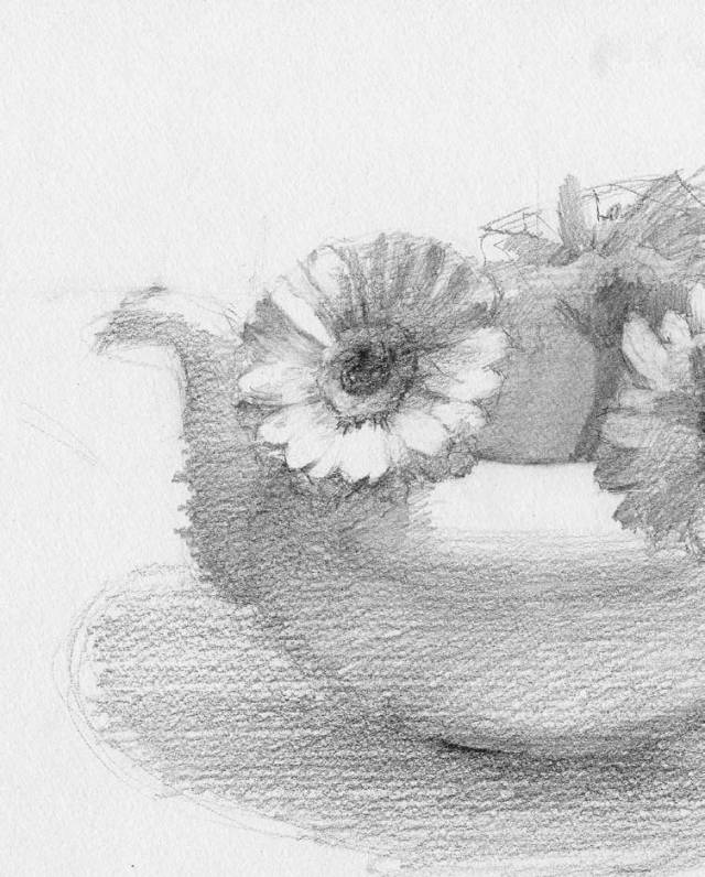 廣州畫(huà)室排名前三畫(huà)室干貨丨如何體現(xiàn)陶壺與花卉的質(zhì)感,08