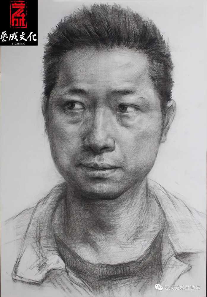 廣州美術(shù)高考班帶大家看看2021屆廣東藝成二模素描高分卷,02