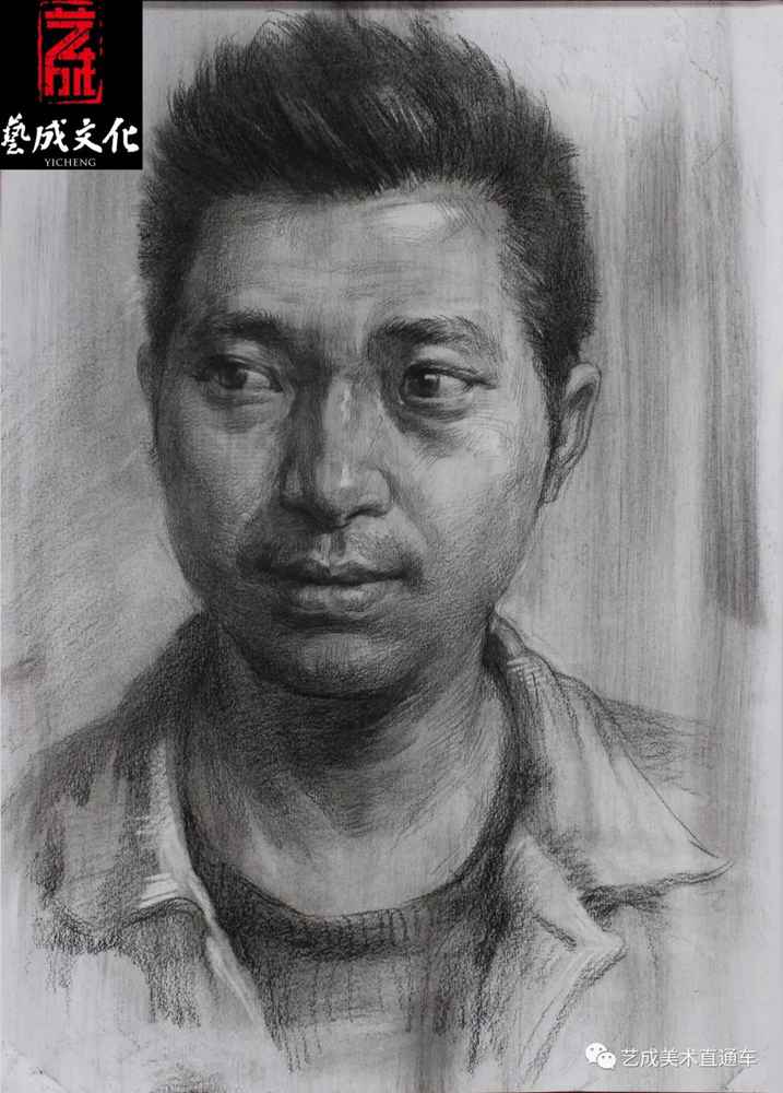 廣州美術(shù)高考班帶大家看看2021屆廣東藝成二模素描高分卷,17