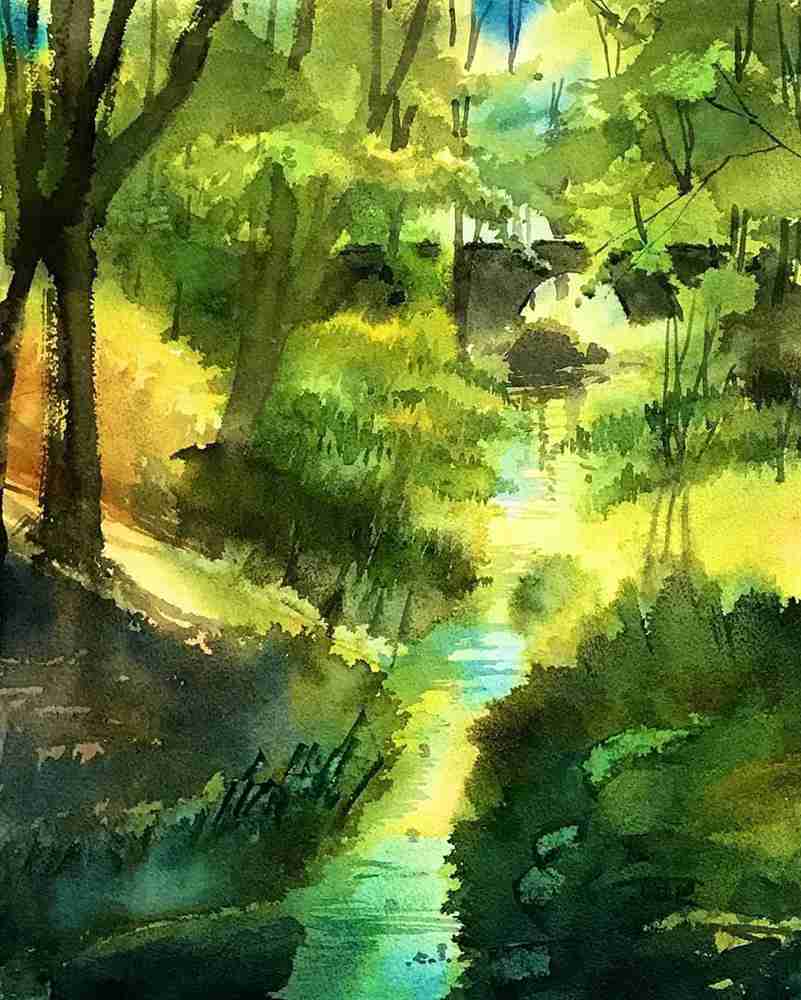 這些水彩作品用色用筆都是實力擔當,廣州十大畫室都在拿來臨摹,24