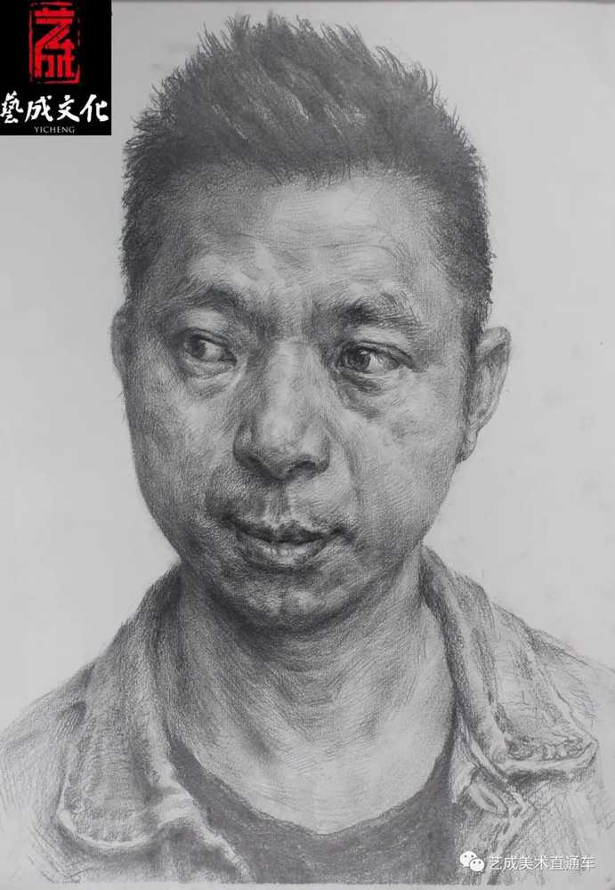 廣州美術(shù)高考班帶大家看看2021屆廣東藝成二模素描高分卷,44