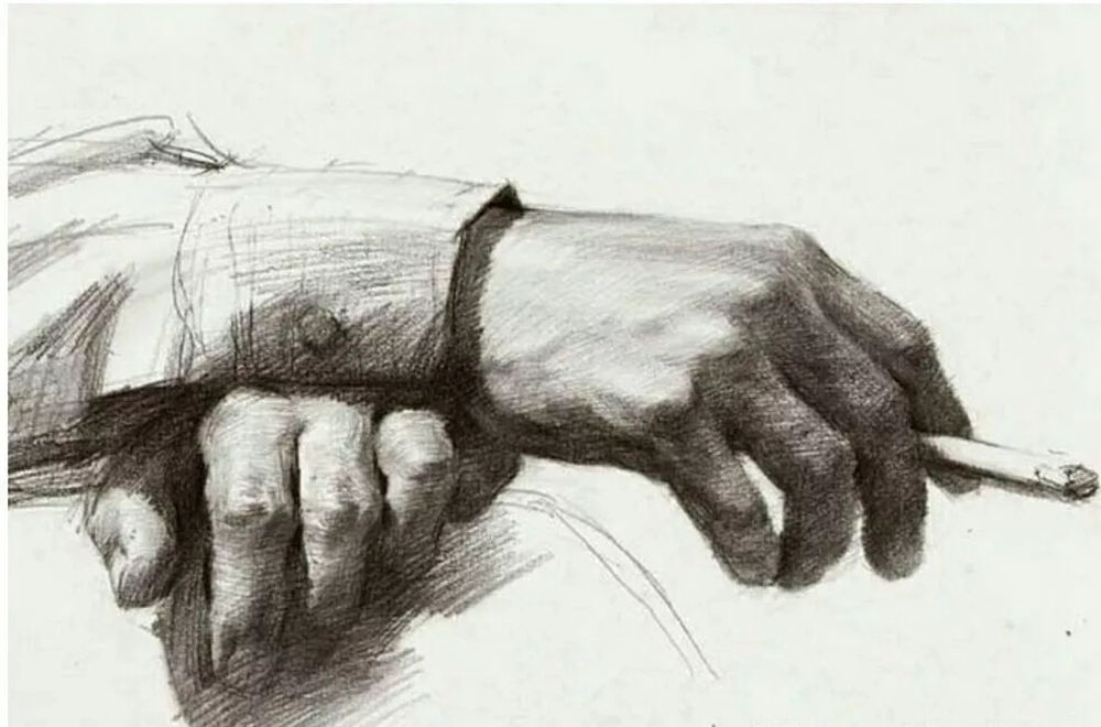 廣州畫室排名前五畫室給你整理了100幅手部刻畫作品拿去臨摹,19