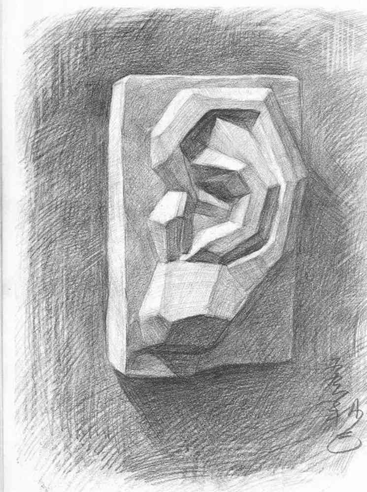 廣州畫室排名前十畫室給你一組適合零基礎臨摹的素描教程,67