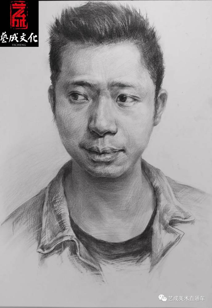 廣州美術(shù)高考班帶大家看看2021屆廣東藝成二模素描高分卷,49