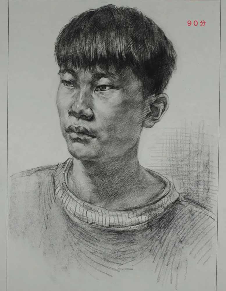 廣州十大畫室將各省一模素描卷放一起大pk,你找找都有哪些共同特征,34