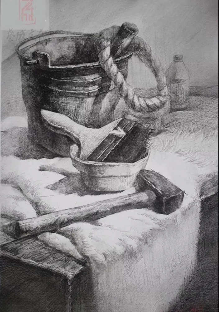 廣東模擬考/2020屆藝成一模高分卷欣賞（速寫、素描、色彩）,21