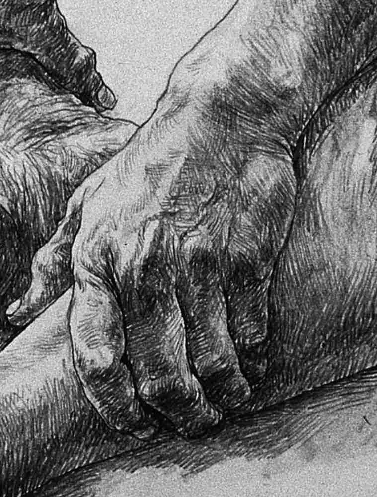 廣州畫室排名前五畫室給你整理了100幅手部刻畫作品拿去臨摹,49