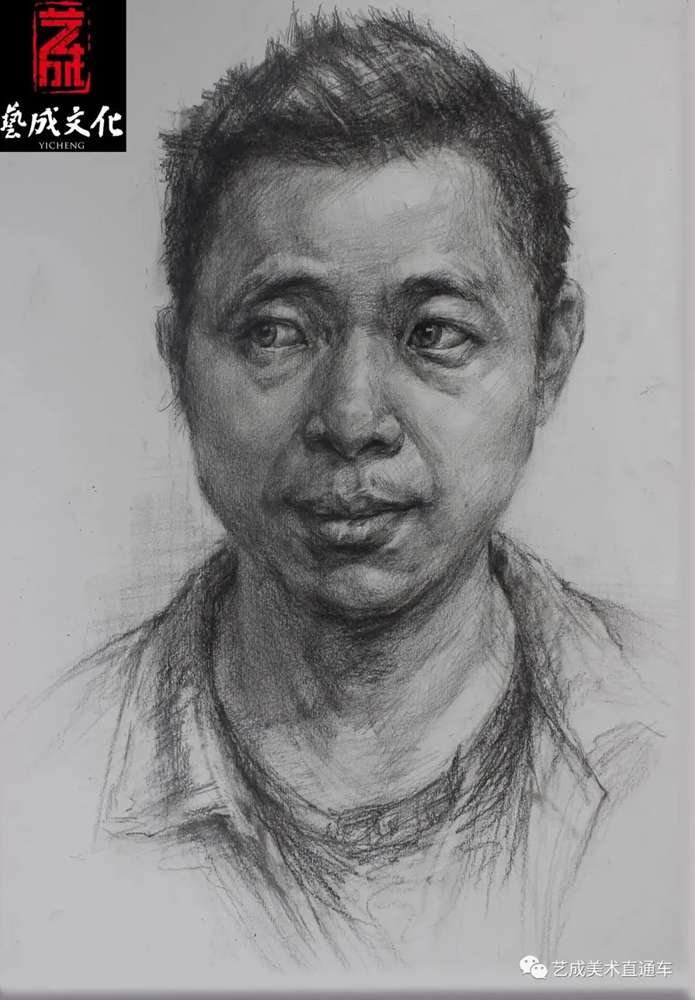 廣州美術(shù)高考班帶大家看看2021屆廣東藝成二模素描高分卷,22