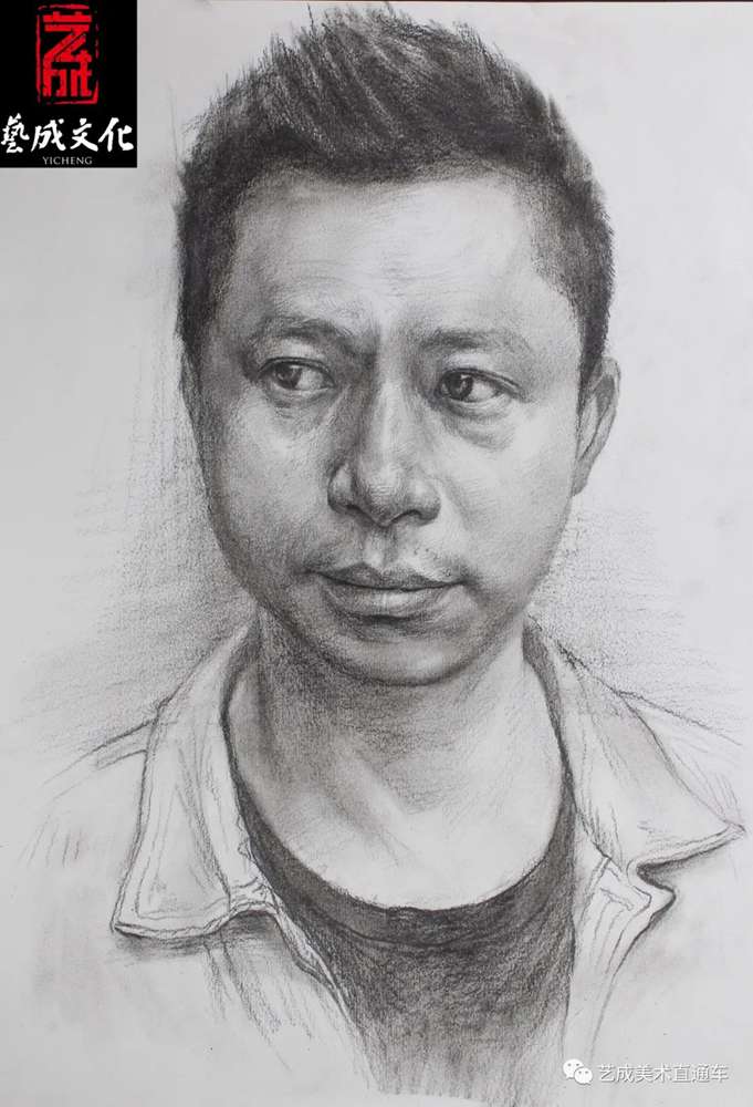 廣州美術(shù)高考班帶大家看看2021屆廣東藝成二模素描高分卷,45