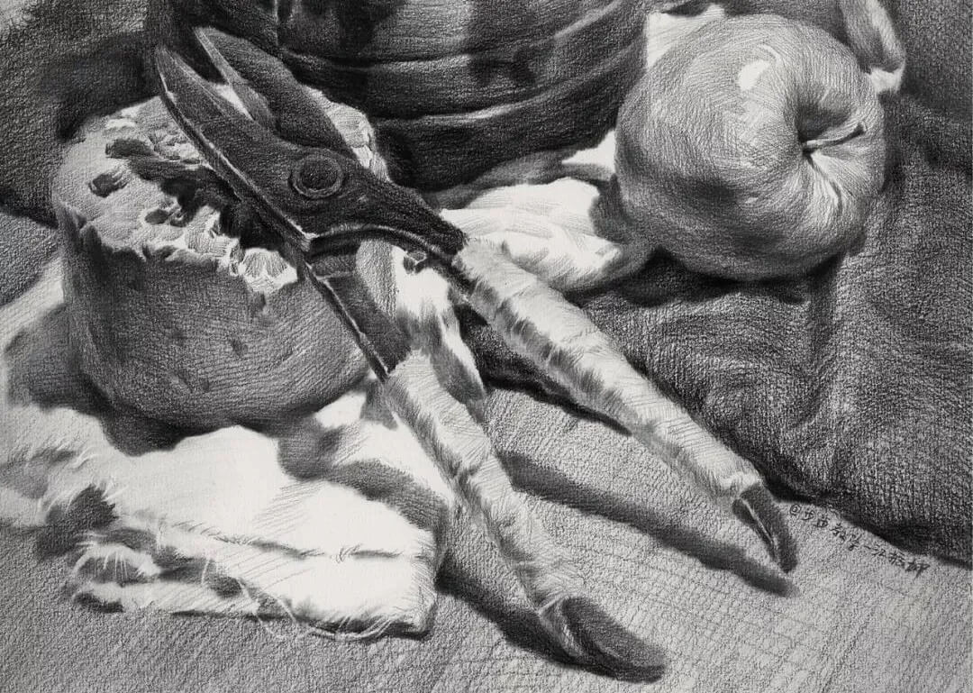 如何快速掌握素描金屬質(zhì)感?掌握方法很重要5