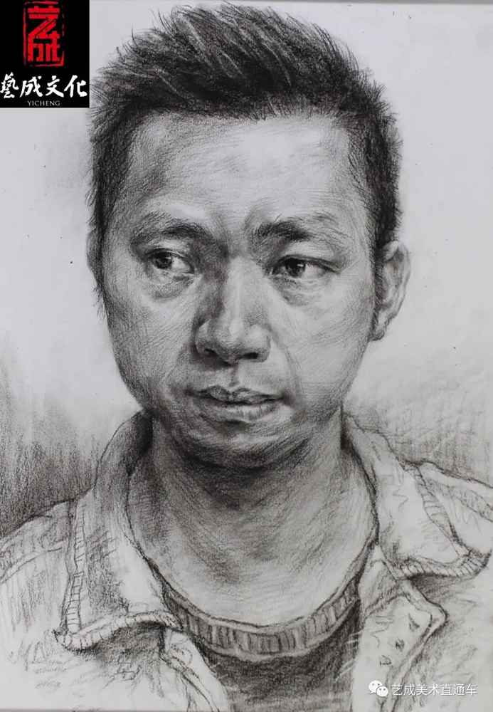 廣州美術(shù)高考班帶大家看看2021屆廣東藝成二模素描高分卷,47