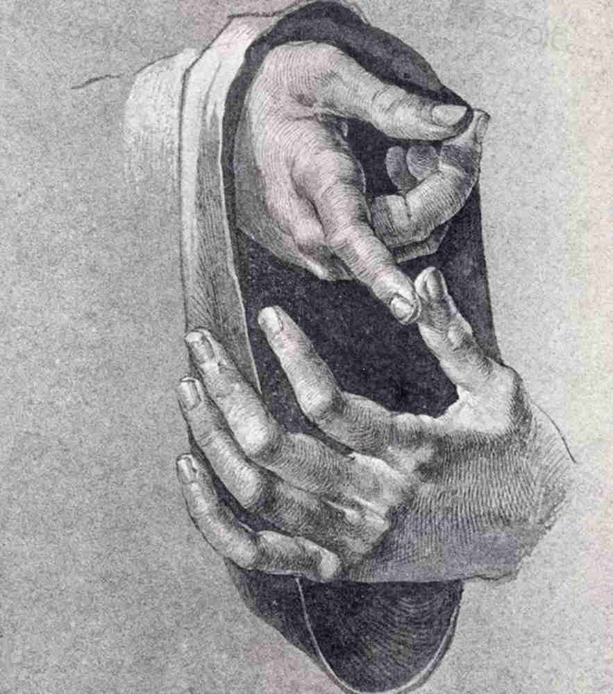 廣州畫室排名前五畫室給你整理了100幅手部刻畫作品拿去臨摹,58