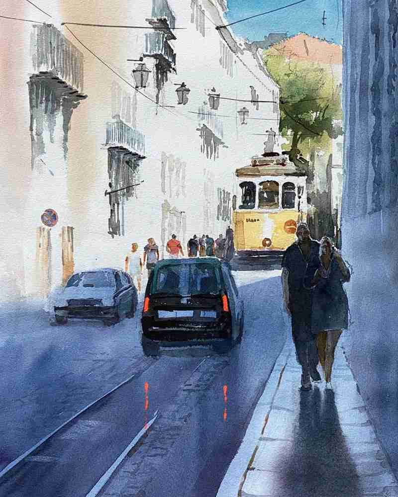 這些水彩作品用色用筆都是實力擔當,廣州十大畫室都在拿來臨摹,10