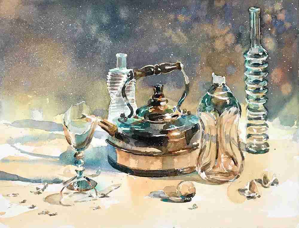 這些水彩作品用色用筆都是實力擔當,廣州十大畫室都在拿來臨摹,23