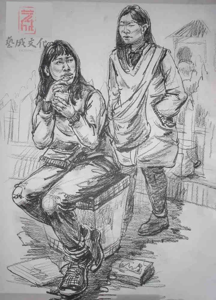 廣東模擬考/2020屆藝成一模高分卷欣賞（速寫、素描、色彩）,15