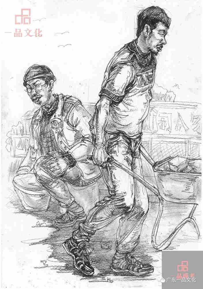 今天廣州十大畫室老師送你近兩年廣東模考速寫高分卷,83