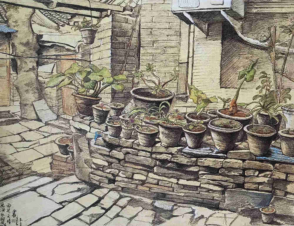 到了廣州前十畫室的寫生季，來看看中央美院附中的生活速寫,38